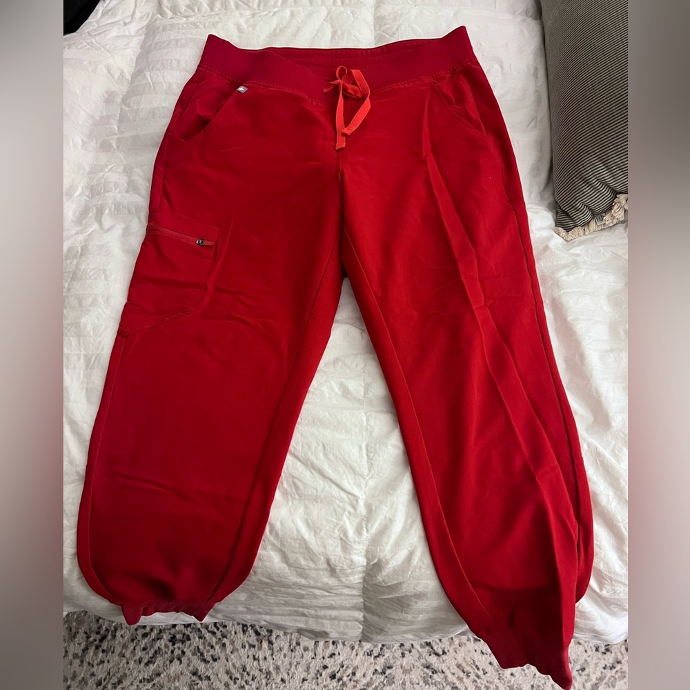 Figs Red Women's Pants